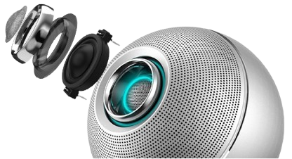 Disassembled speaker view